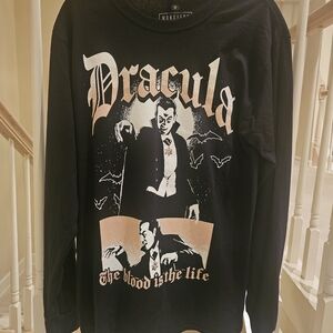 Universal Black Dracula Long Sleeve Tee